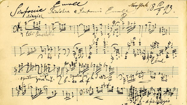 Symphony no. 9, "From the New World” by Antonín Dvořák. Photo: national muzeum